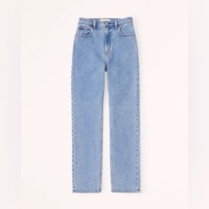 Abercrombie 90s straight ultra high rise jeans